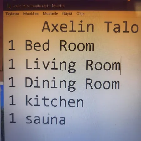 Casa vacanze Axelin Talo Iitti